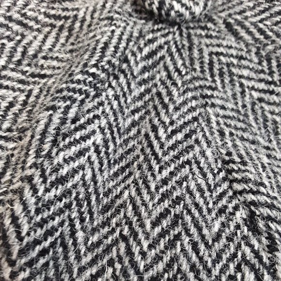 PEAKY BLINDERS Hartside Harris Tweed® Newsboy Cap HS28 in GRAY-BLACK - PICK SIZE - Picture 11 of 12